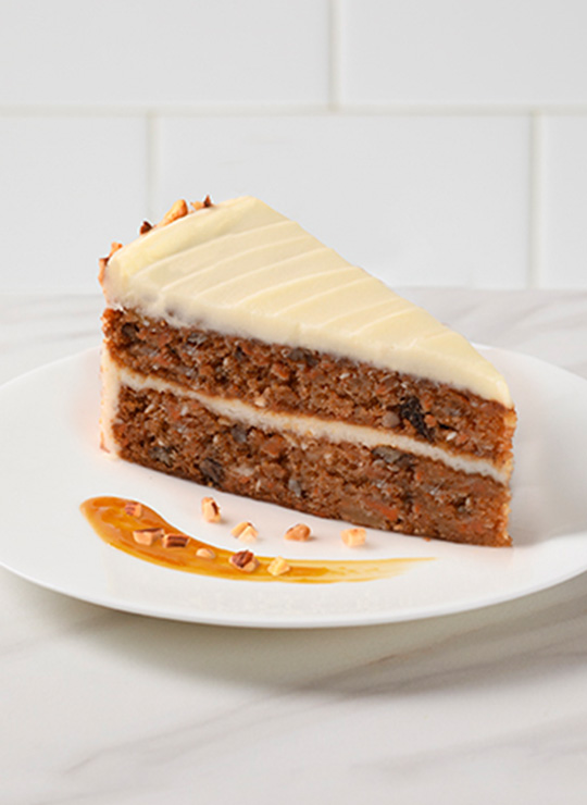 A slice of Carrot Cake