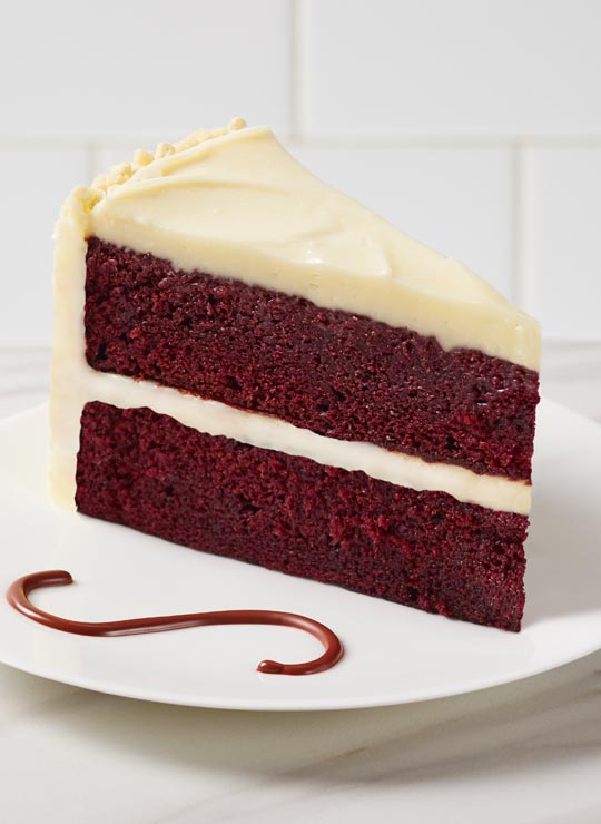 A slice of Red Velvet Cake